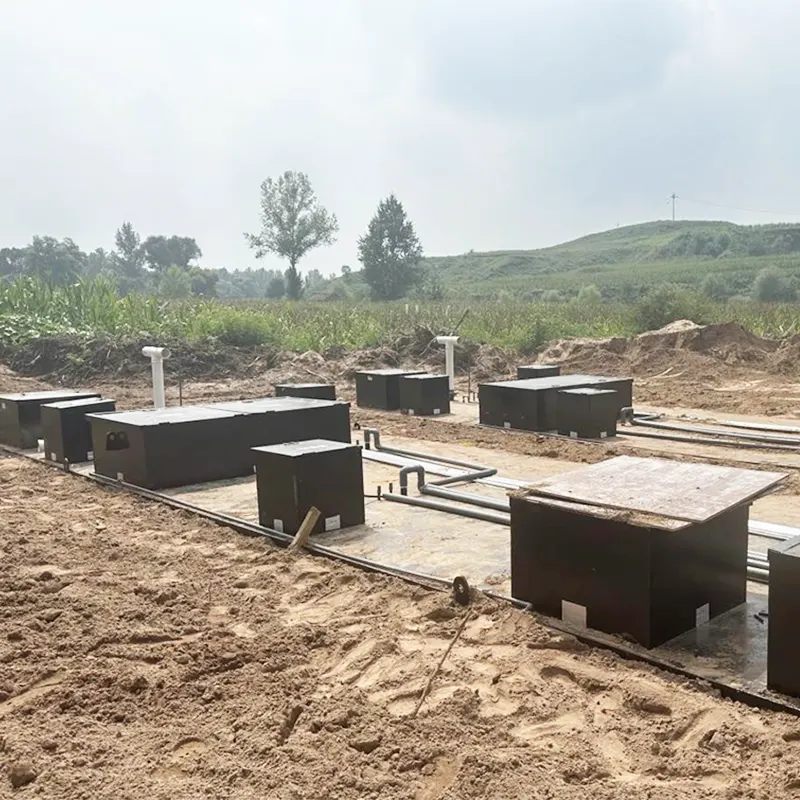 Pohřbená domovní velkoplošná centralizovaná čistírna odpadních vod